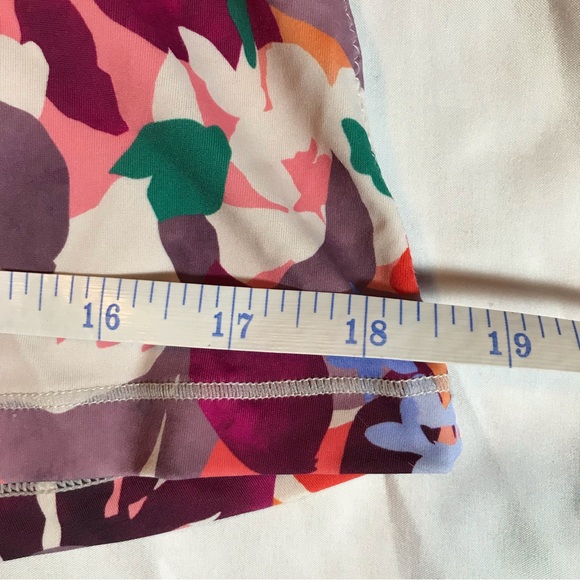 Athleta Daybreak Tropic Triangle Tankini swim top & bottom L criss-cross back - Picture 8 of 8